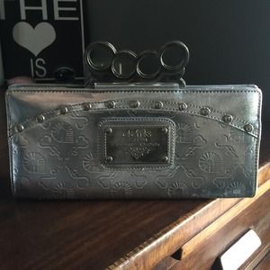 Akdmks silver knuckle clutch