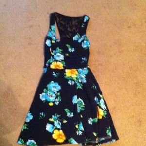 Floral print dress M