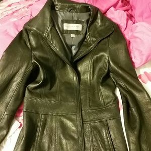 Womens Black Leather jacket
