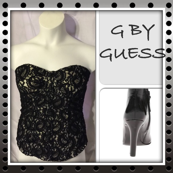 Black Lace Sexy Bustier Top-A Must Have!!!