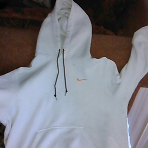 a white nike hoodie