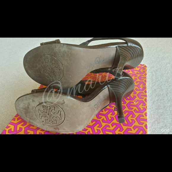 SALE!  NIB Tory Burch Torben Leather Heels - Picture 2 of 4