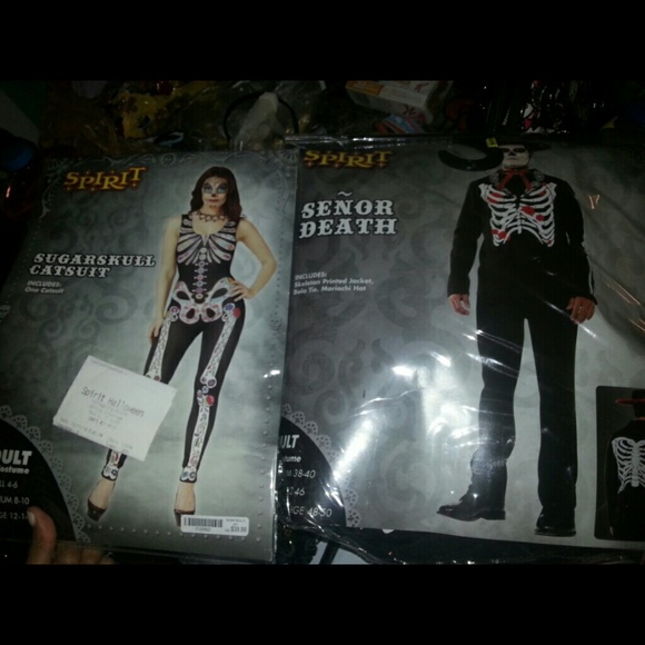 His and hers sugarskull costumes
