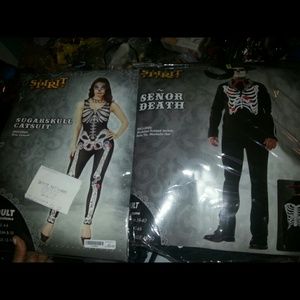 His and hers sugarskull costumes