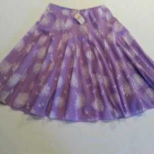 Floral Print Paneled Skirt