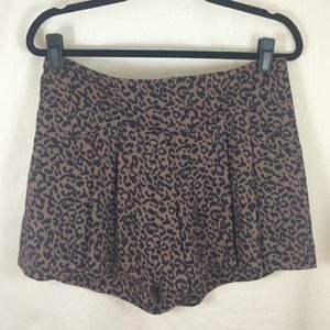 Leopard Print Flowy Shorts