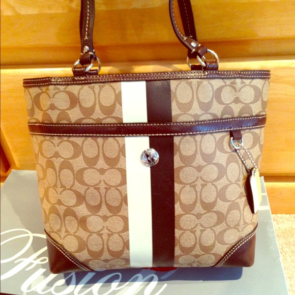 brown coach bag