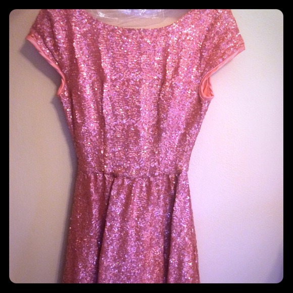 Pink Sequined Dress