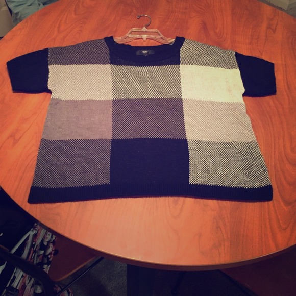 Oversized shirt sleeve sweater