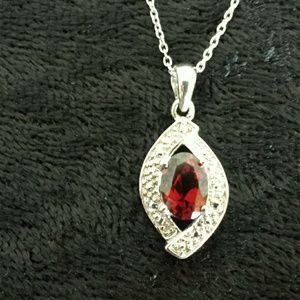 Rhodolite Garnet Pendant