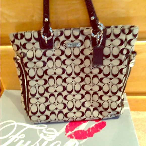 large black coach bag