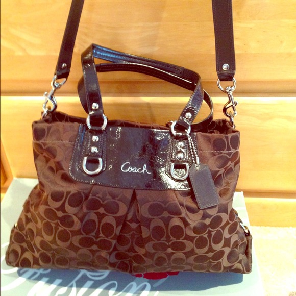 chocolate coach bag