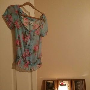 Abercrombie Floral Print Top