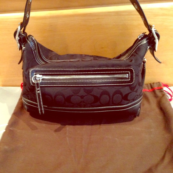 small black coach bag