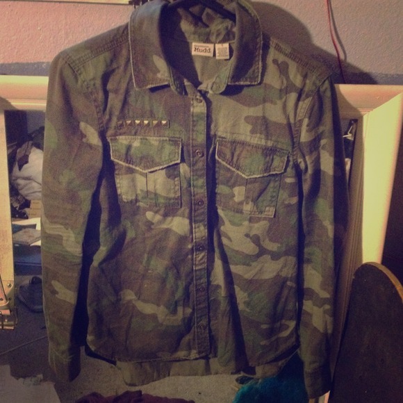 Camouflage button up shirt