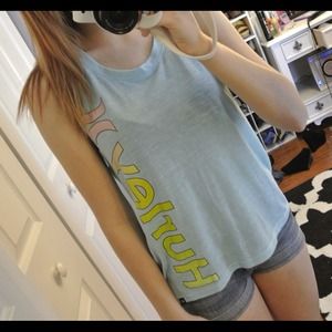 Blue Hurley Muscle Tee
