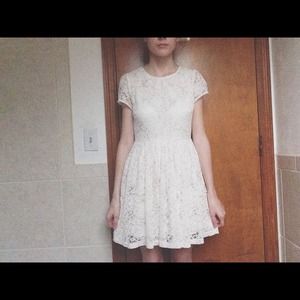 Lace creme dress