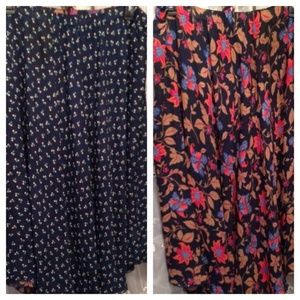 ✨HP✨ Reversible skirt 3X/4X  chiffon like material