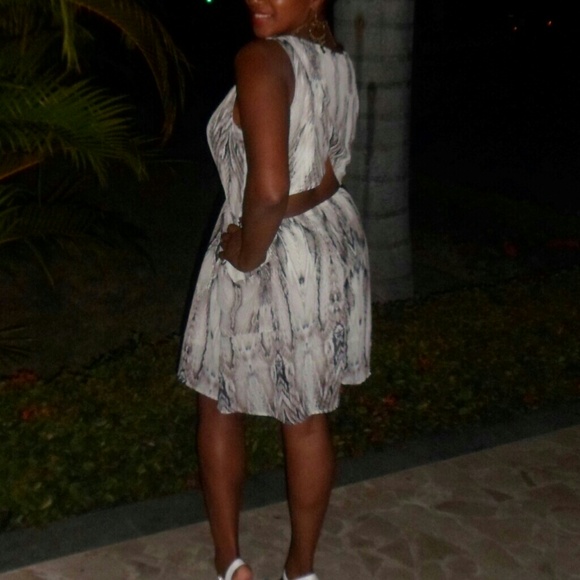 Summer snake print dress