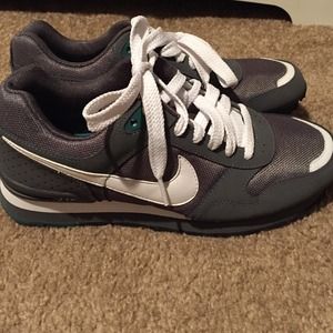 Grey and White Nike Sneaker
