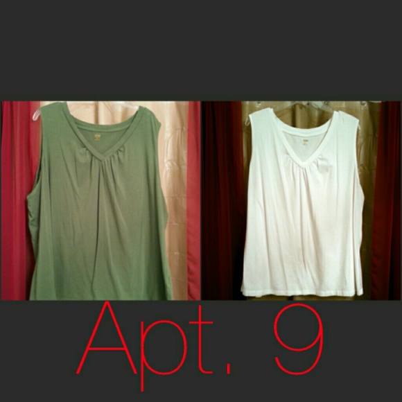 Two Sleeveless V-neck tops