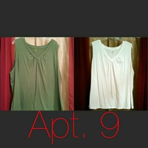 Two Sleeveless V-neck tops