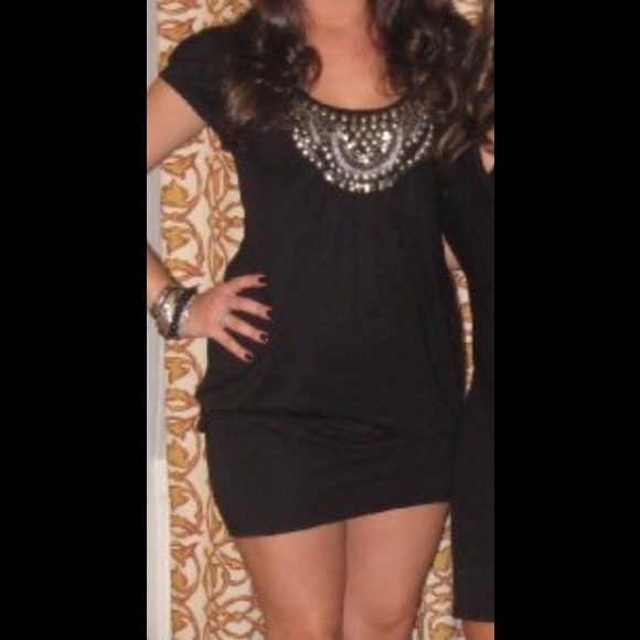 American Rag black beaded band dress - Picture 2 of 5