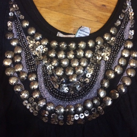 American Rag black beaded band dress - Picture 4 of 5