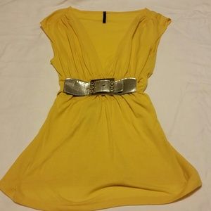 Canary yellow Sleeveless top