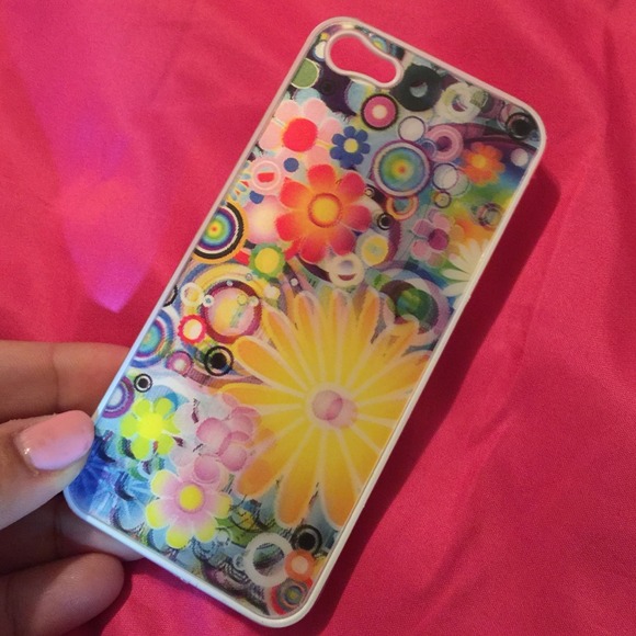iPhone 5 3D case slim flower holographic case - Picture 1 of 4
