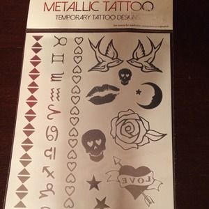 NWT SEALED METALLIC TATTOOS