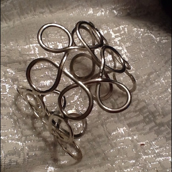 Cool silver cuff bracelet!