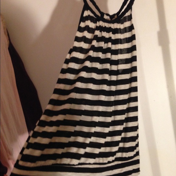 Blue tank top Stripped Tank Top - Picture 3 of 3