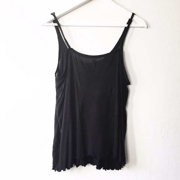 Free People beaded black tank top - Picture 3 of 3