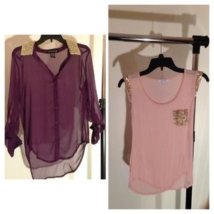Two Sequin Party Tops