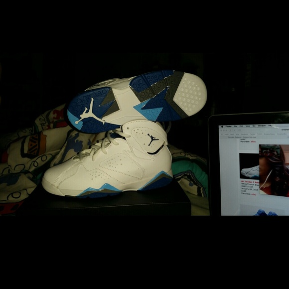 Jordan French blue 7s size 3y