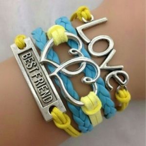 Infinity bracelet love , best friend