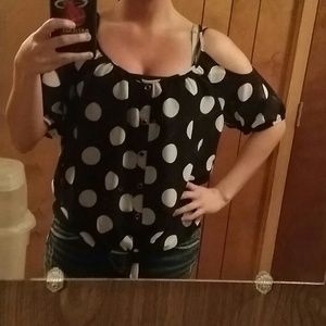 Polka-dot Top WORN ONCE!!