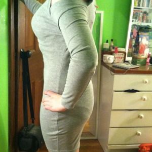 Allegra K grey dress