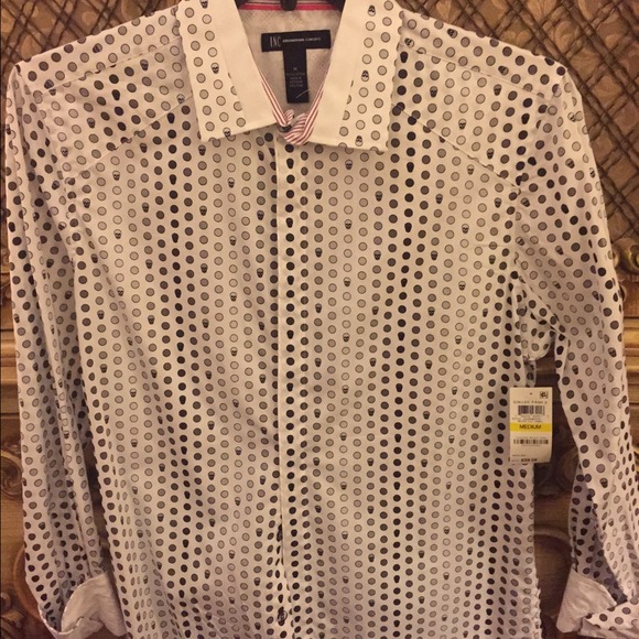 Mens dress skull shirt