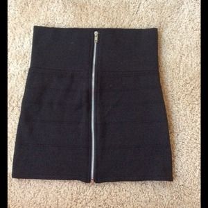 High waisted bandage mini skirt