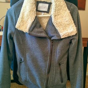 NWOT Grey Delia's Zip-Up Jacket
