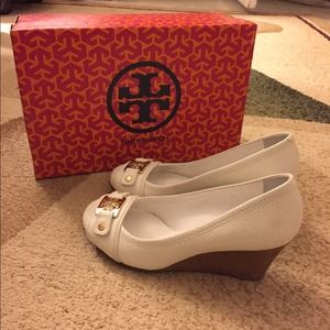 Tory Burch Ivory Wedges