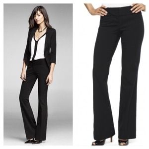 Express Editor Pants & Pink BR Cardigan Bundle