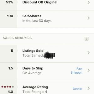 Closet Stats! A+!👍