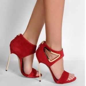 4.9" Casadei Stiletto Cut Out Pumps
