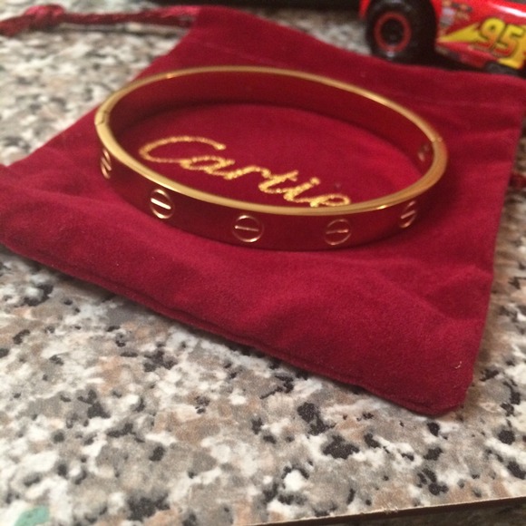 Cartier look alike bracelets in two tones