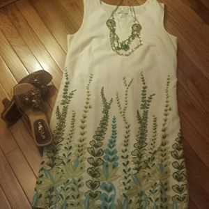 Loft sleevless shift dress