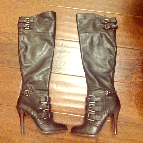 Aldo blk leather boots size 36 😄 JUST REDUCED!!!