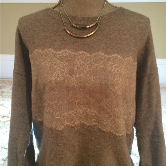 Holiday 2014 Gray cashmere/wool blend sweater